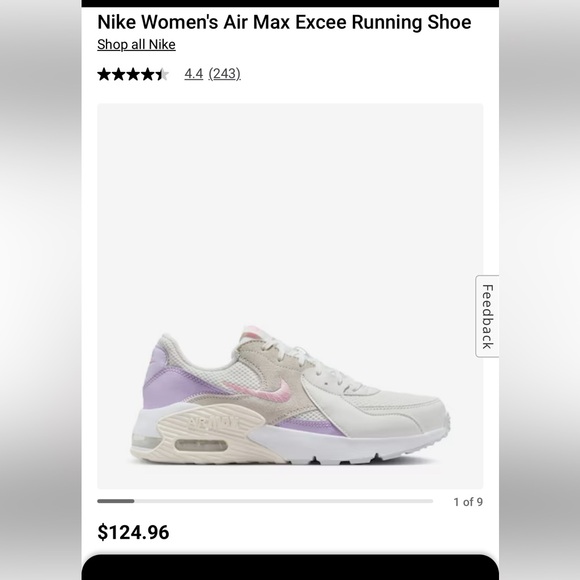Nike Women's Air Max Excee Running Shoe size 10 - Picture 2 of 5